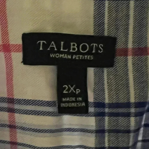 TALBOTS blouse size 2X petite - Picture 3 of 3